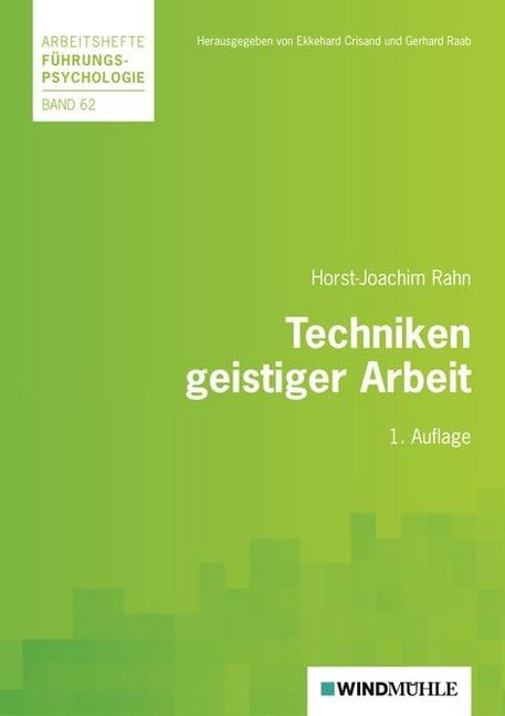 Techniken geistiger Arbeit Business, Finance & Career