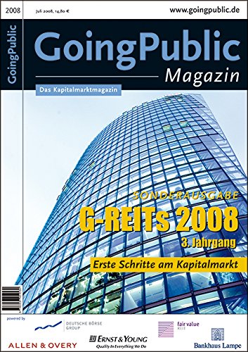 Product Image: G-REITs 2008: Erste Schritte am Kapitalmarkt