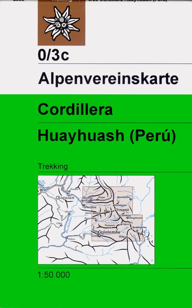 DAV Alpenvereinskarte 0/3C Cordillera Huayhuash Peru 1 : 50 000 Leisure, Home & Garden