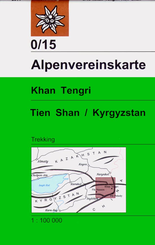 DAV Alpenvereinskarte 0/15 Khan Tengri, Tien Shan / Kyrgyzstan 1 : 100 000 Leisure, Home & Garden