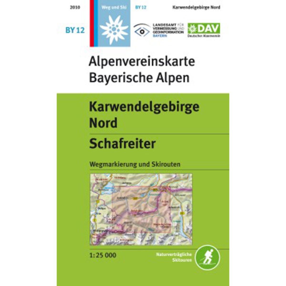 DAV Alpenvereinskarte Bayerische Alpen 12. Karwendelgebirge Nord, Schafreiter 1 : 25 000 Leisure, Home & Garden