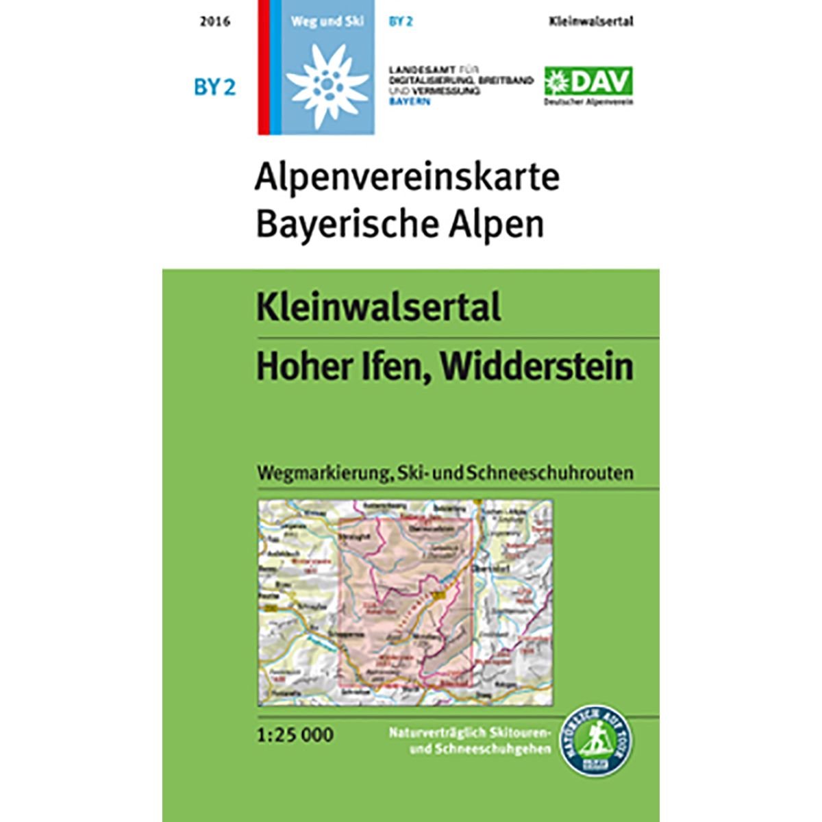Kleinwalsertal, Hoher Ifen, Widderstein: Wegmarkierungen und Skirouten - Topographische Karte 1:25.000: Wegmarkierung und Skirouten. Naturverträglich ... und Schneeschuhgehen (Alpenvereinskarten) Leisure, Home & Garden
