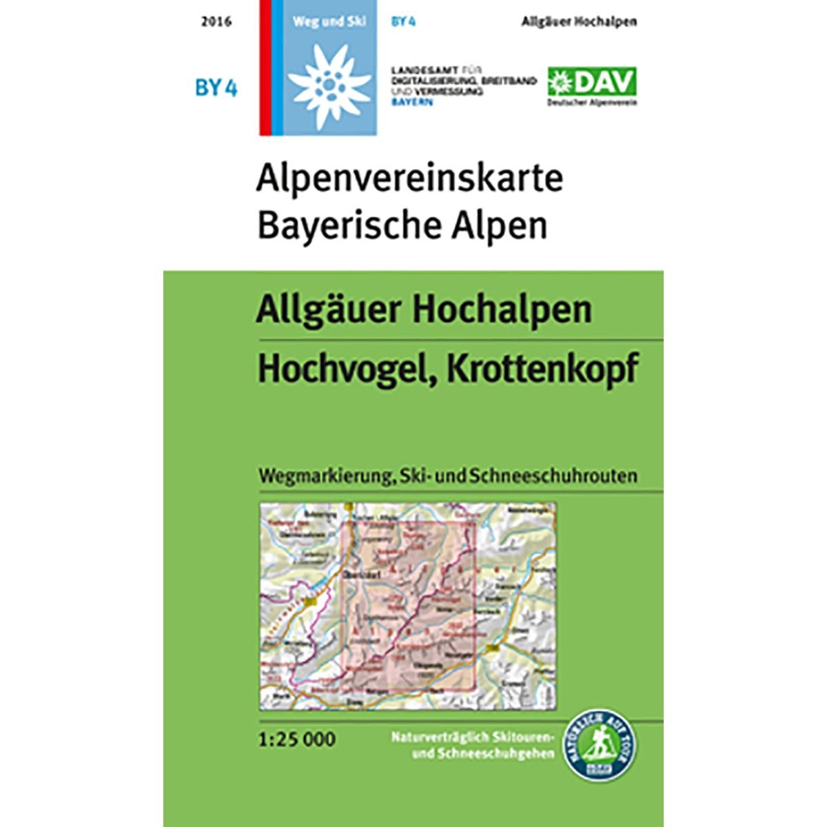 Allgäuer Hochalpen, Hochvogel, Krottenkopf: Wegmarkierungen und Skirouten - Topographische Karte 1:25.000: Wegmarkierung und Skirouten. Naturverträgliche Skitouren (Alpenvereinskarten) Leisure, Home & Garden