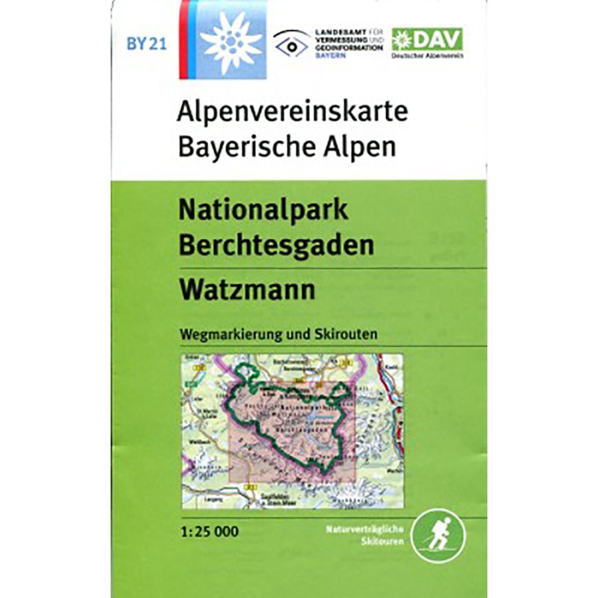 DAV Alpenvereinskarte Bayerische Alpen 21. Nationalpark Berchtesgaden, Watzmann 1 : 25 000 Leisure, Home & Garden