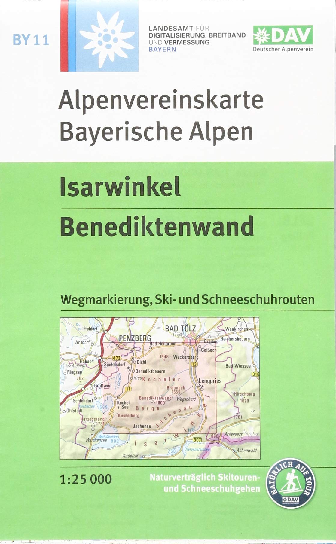 BY 11 Isarwinkel, Benediktenwand Alpenvereinskarte 1 : 25.000 Leisure, Home & Garden