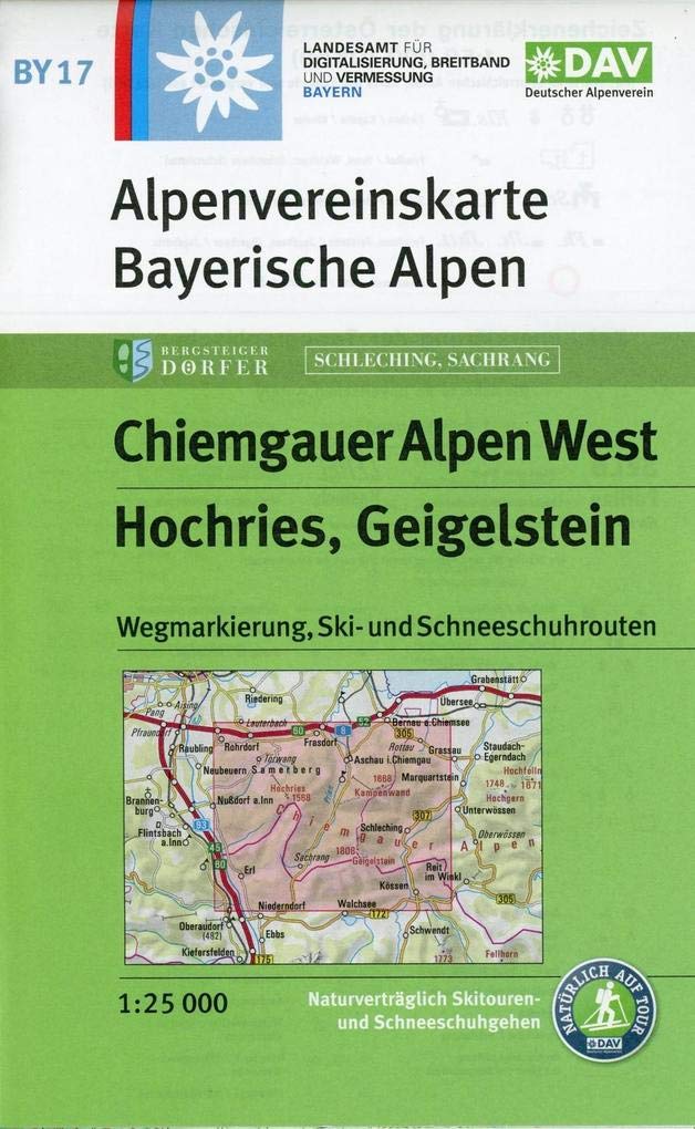 DAV Alpenvereinskarte Bayerische Alpen 17. Chiemgauer Alpen West 1 : 25 000 Leisure, Home & Garden