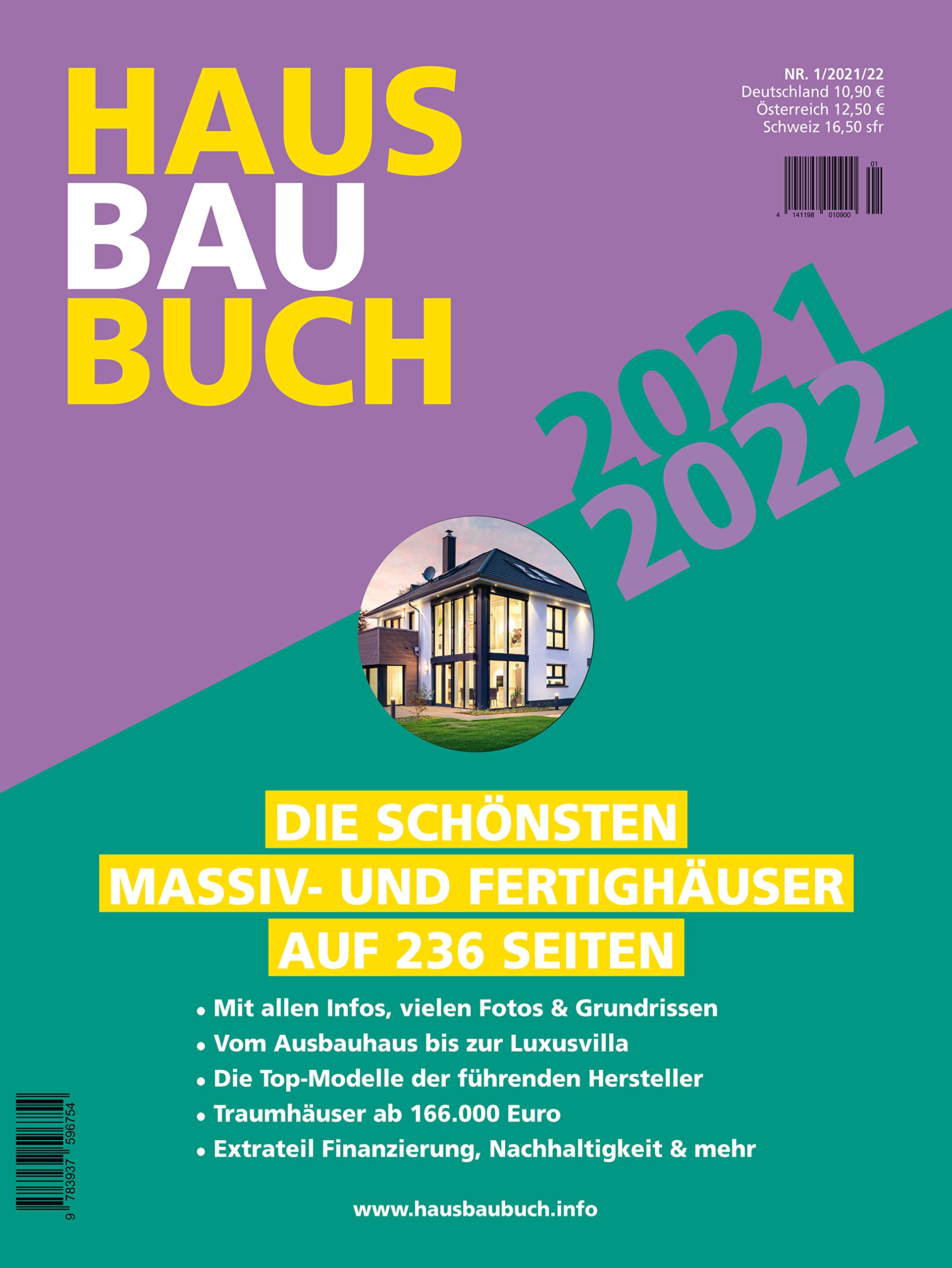HausBauBuch 2021 / 2022: Die schönsten Massiv- und Fertighäuser auf 236 Seiten book