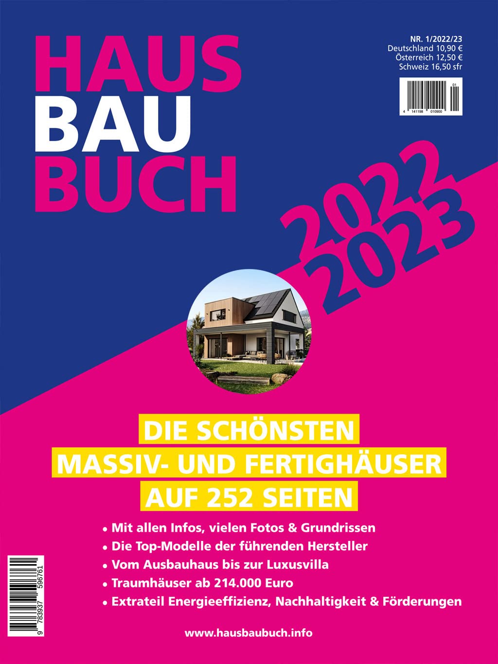 HausBauBuch 2022/2023: Die schönsten Massiv- und Fertighäuser auf 252 Seiten Books
