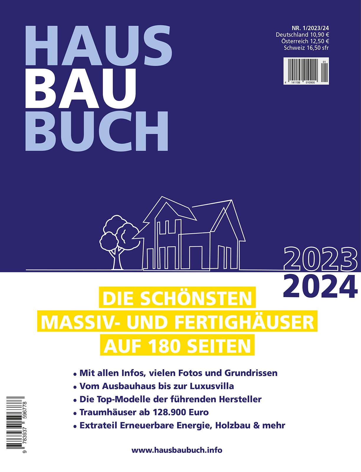 HausBauBuch 2023/2024: Die schönsten Massiv- und Fertighäuser auf 180 Seiten Books