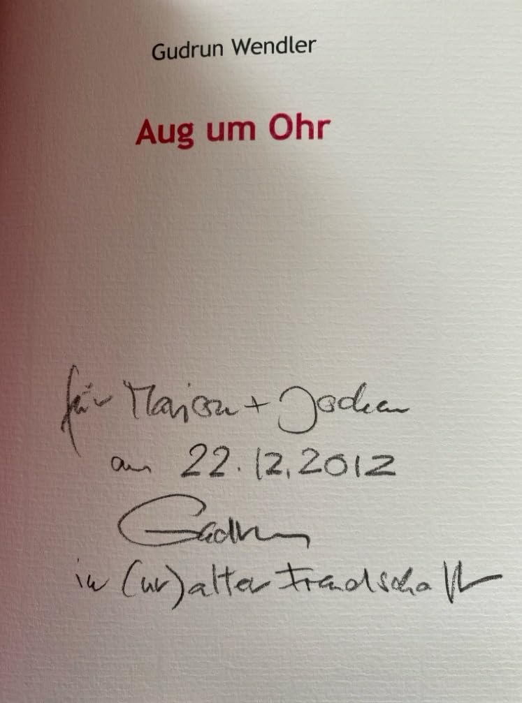 Aug um Ohr: Malerei und Poesie - Gudrun Wendler book