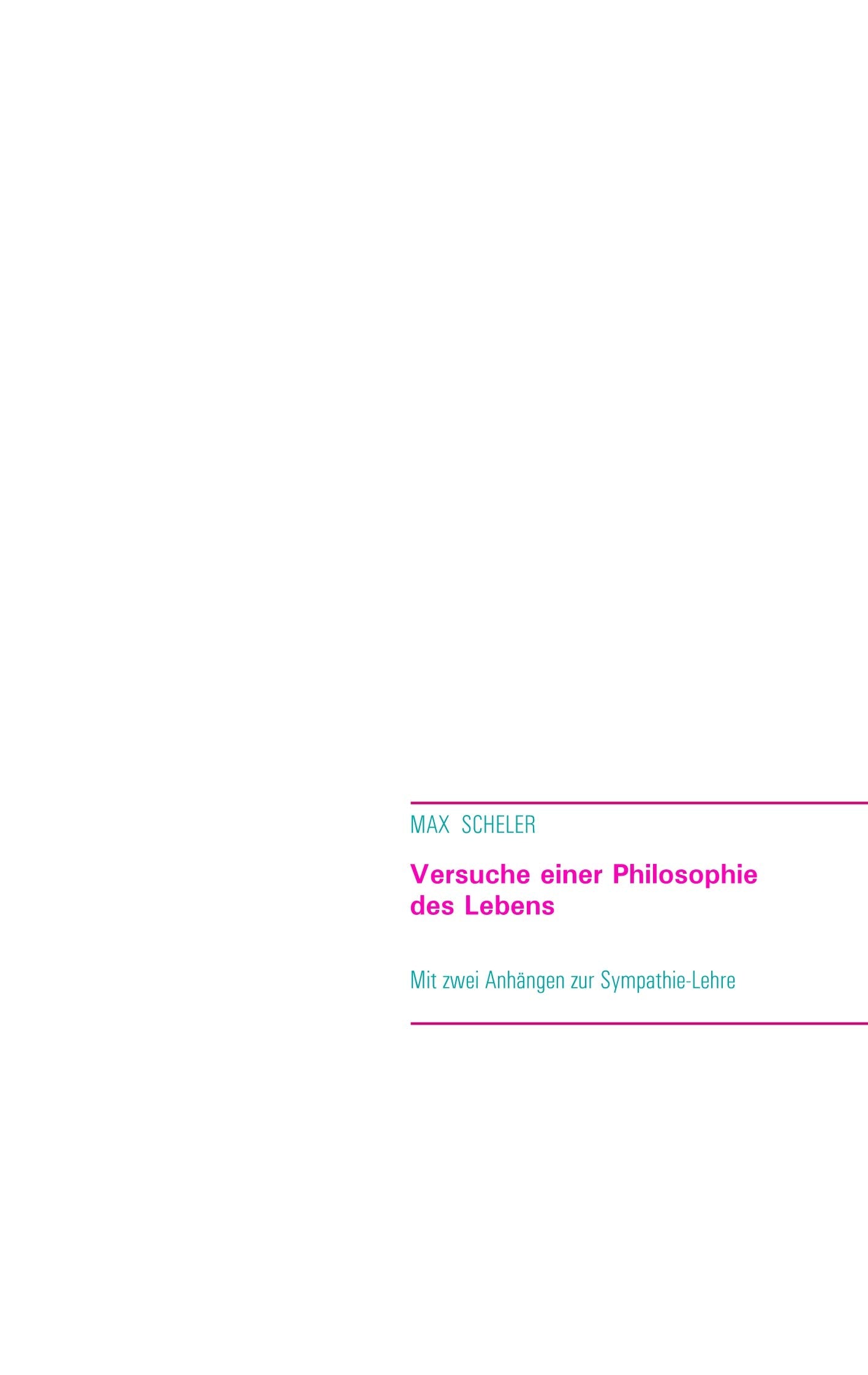 Product Image: Versuche einer Philosophie des Lebens