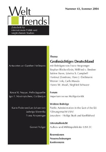Grossmächtiges Deutschland (WeltTrends) Law