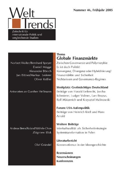 Globale Finanzmärkte (WeltTrends) Law