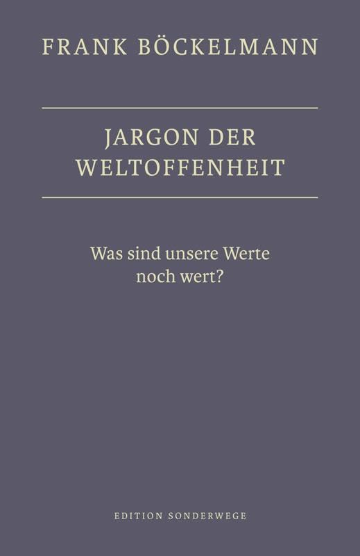 Product Image: Jargon der Weltoffenheit