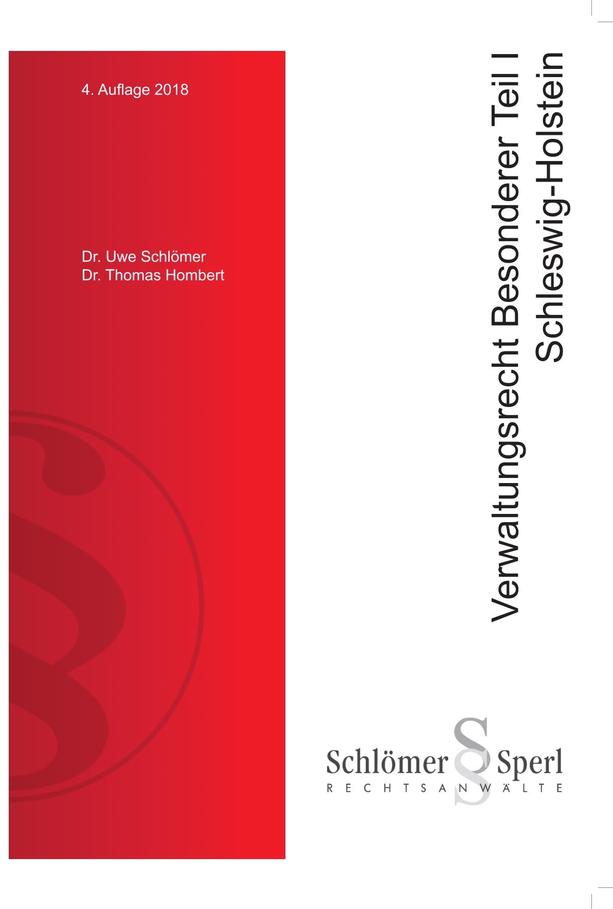 Verwaltungsrecht Besonderer Teil 1 Schleswig-Holstein Books