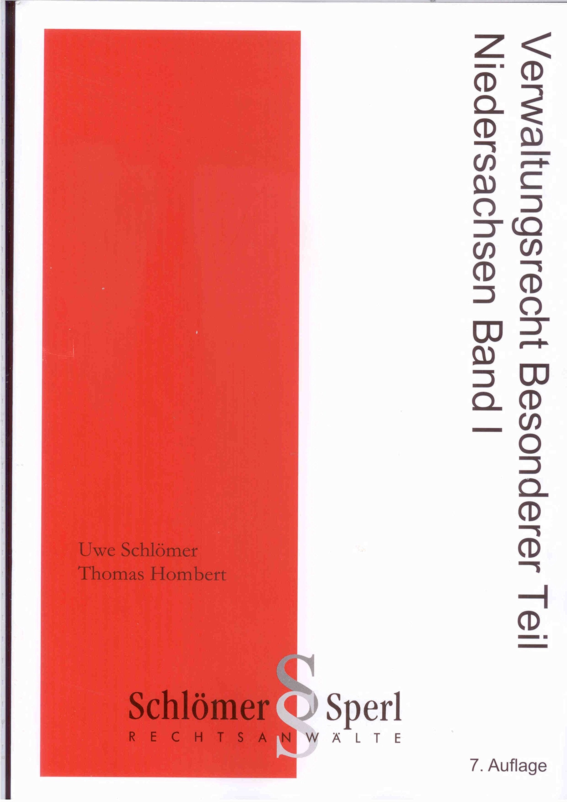 Verwaltungsrecht Besonderer Teil Niedersachsen Band I Books