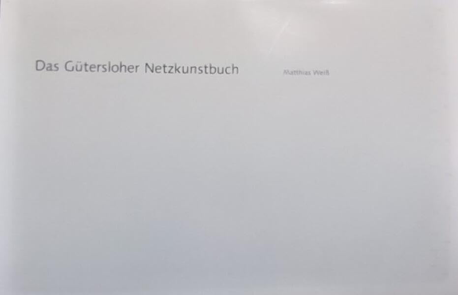 Product Image: Das Gütersloher Netzkunstbuch