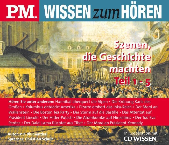 P.M. WISSEN zum HÖREN - Szenen, die Geschichte machten Sammelbox. 5 CDs Politics & History books