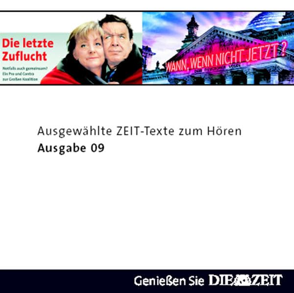 Die Zeit Audio, Ausgewählte ZEIT Texte zum Hören Nr. 9, 1 Audio-CD Film, Art & Culture