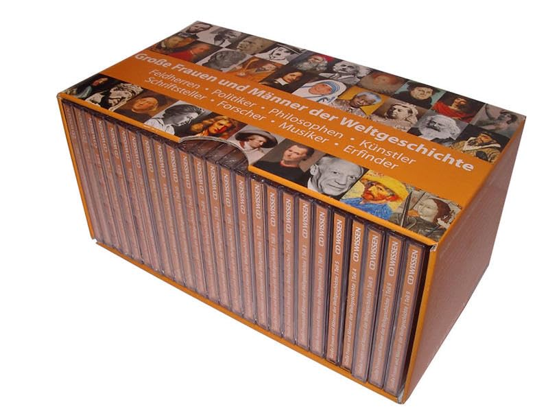 CD WISSEN - Große Frauen und Männer der Weltgeschichte (Sammel-Box): 100 Personen der Weltgeschichte von Ramses II. bis Michail Gorbatschow (Teil 1 - 25), 25 CDs Memories