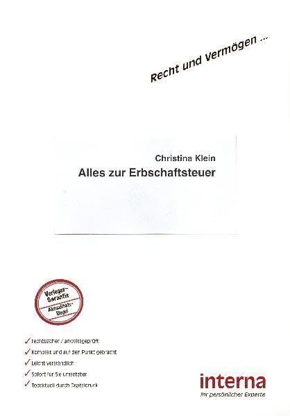 Alles zur Erbschaftsteuer (Recht und Vermögen) Law