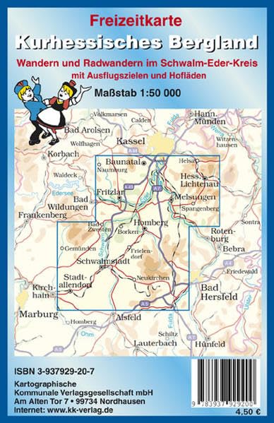 Freizeitkarte Kurhessisches Bergland 1 : 50 000 book