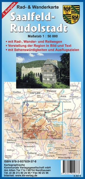 Saalfeld - Rudolstadt: Rad- und Wanderkarte - Maßstab 1:50000: Mit Rad-, Wander- und Reitwegen, Vorstellung der Region in Bild und Text, mit Sehenswürdigkeiten und Ausflugszielen Leisure, Home & Garden