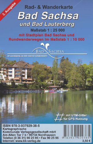 Bad Sachsa: Rad- und Wanderkarte mit Stadtplan Maßstab 1:25 000: Mit Stadtplan Bad Sachsa und Rundwanderwegen Leisure, Home & Garden