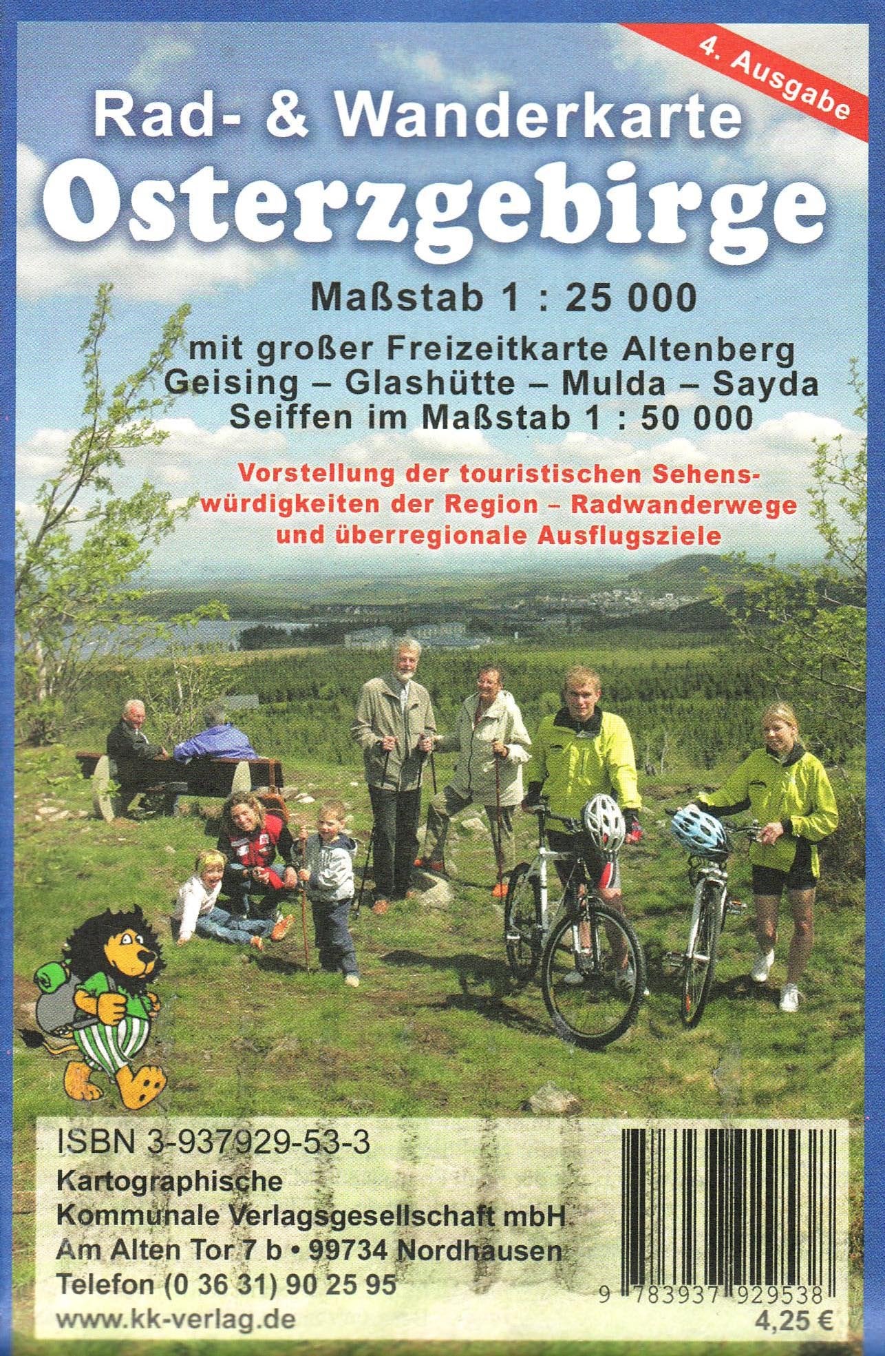 Osterzgebirge: Rad- und Wanderkarte Maßstab 1:25000 und Freizeitkarte Maßstab 1:50000 Leisure, Home & Garden