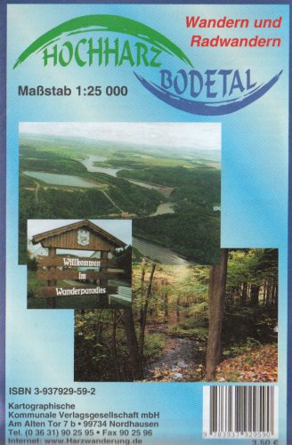 Hochharz - Bodetal: Rad- und Wanderkarte 1:25000. Mit Stadtplan 1:10000 Leisure, Home & Garden