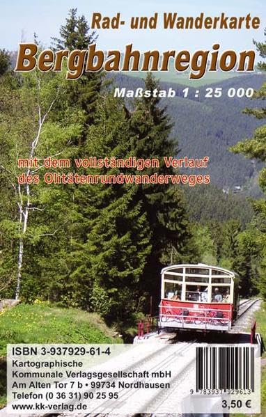 Rad- und Wanderkarte Bergbahnregion: Massstab 1:25000 Maps & Plans
