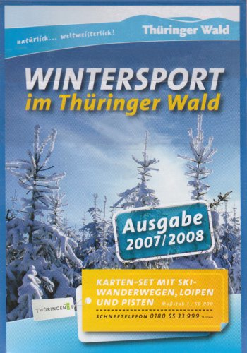Wintersport im Thüringer Wald: Karten-Set aus 3 Karten mit Skiwanderwegen, Loipen und Pisten. Maßstab 1:50000 Leisure, Home & Garden