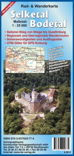 Selketal - Bodetal: Rad- und Wanderkarte 1:25 000 Maps & Plans
