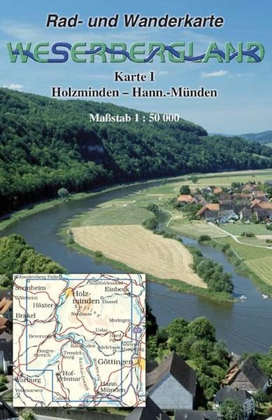 Weserbergland I: Holzminden - Hann.-Münden Rad- und Wanderkarte 1:50 000 Leisure, Home & Garden