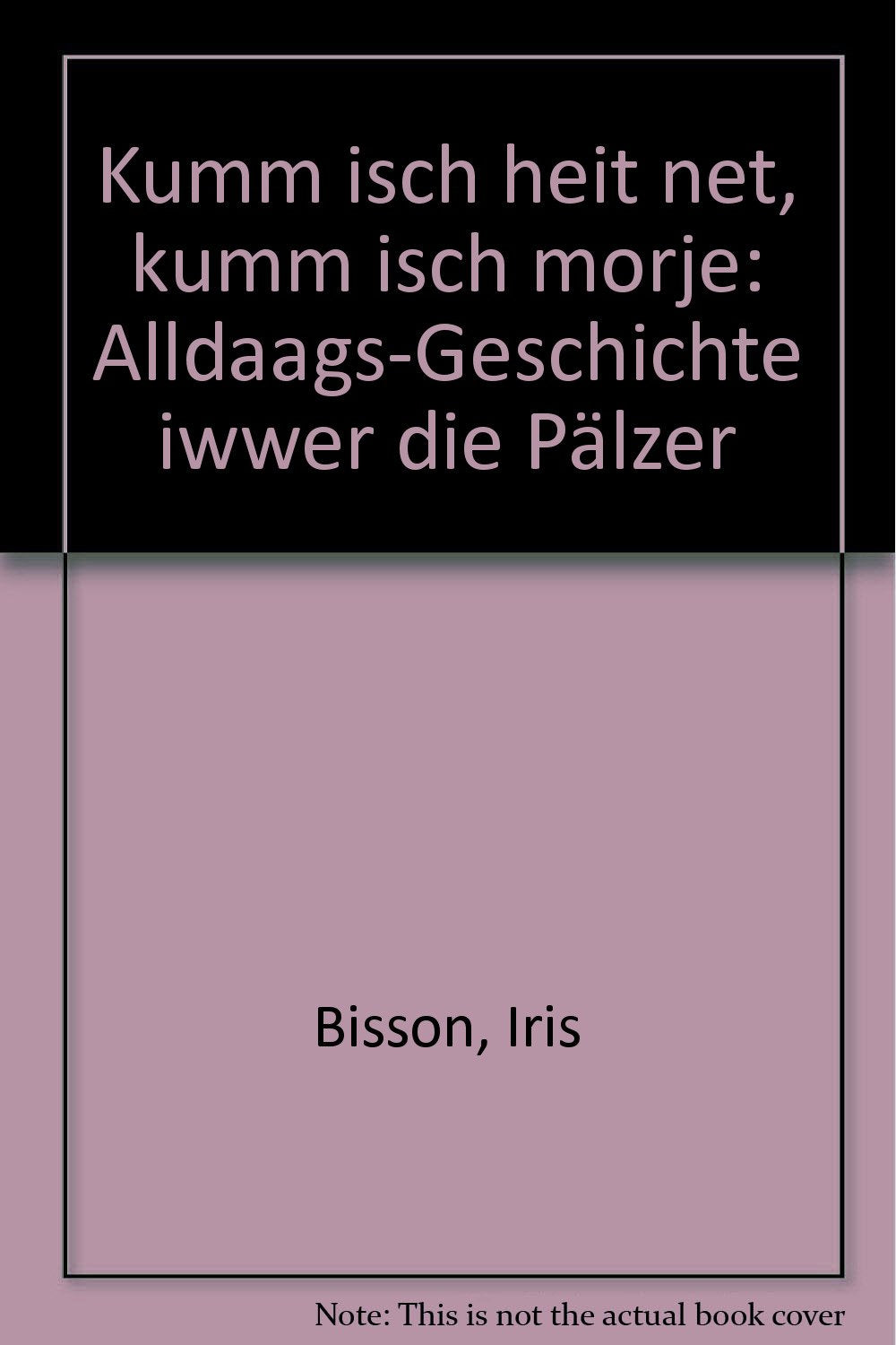 Kumm isch heit net, kumm isch morje: Alldaags-Geschichte iwwer die Pälzer Books