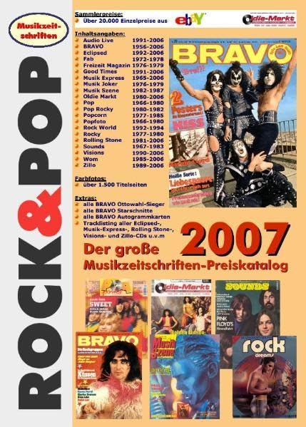 Der grosse ROCK & POP Musikzeitschriften Preiskatalog 2007 Arts & Music