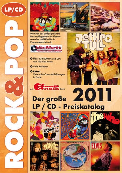 Der große Rock & Pop LP / CD Preiskatalog 2011: Weltweit das umfangreichste Nachschlagewerk für Plattensammler und Händler in Zusammenarbeit dem ... tolle Cover-Abbildungen in Farbe. 29. Jg. Hobbies & Crafts