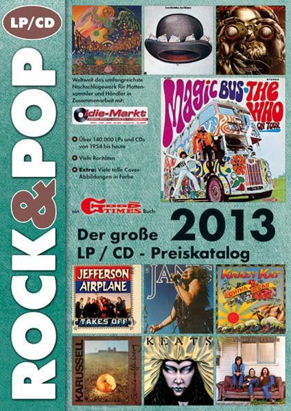 Der große Rock & Pop LP / CD Preiskatalog 2013: Über 140.000 LPs und CDs von 1954 bis heute. Viele Raritäten. Extra: viele tolle Coverabbildungen in Farbe Hobbies & Crafts