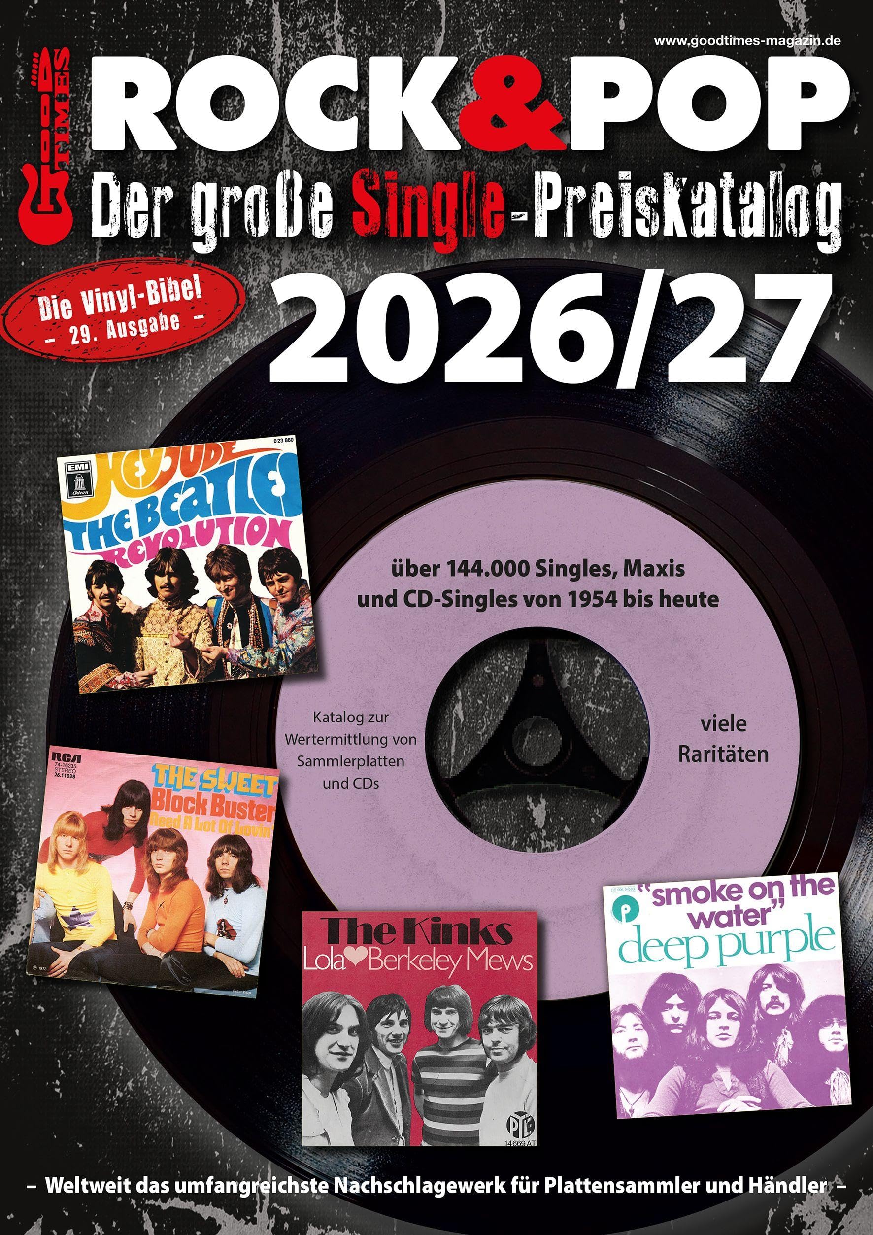 Der große Rock & Pop Single Preiskatalog 2026/27 Arts & Music
