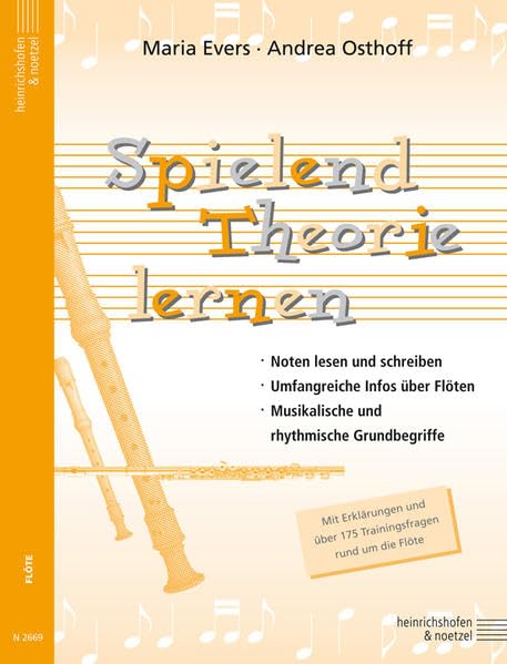 Spielend Theorie lernen: Mit Erklärungen und über 175 Trainingsfragen rund um die Flöte Sheet Music