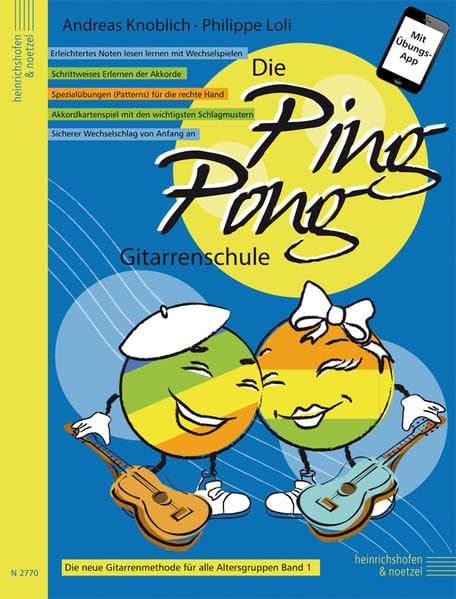 Die Ping Pong-Gitarrenschule: Die neue Gitarrenmethode für alle Altersgruppen Sheet Music