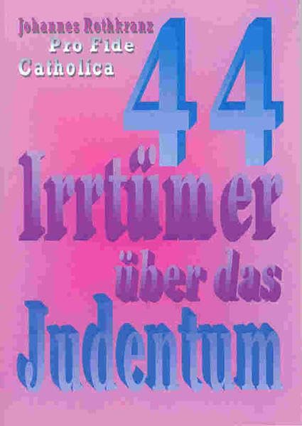 44 Irrtümer über das Judentum (Livre en allemand) book