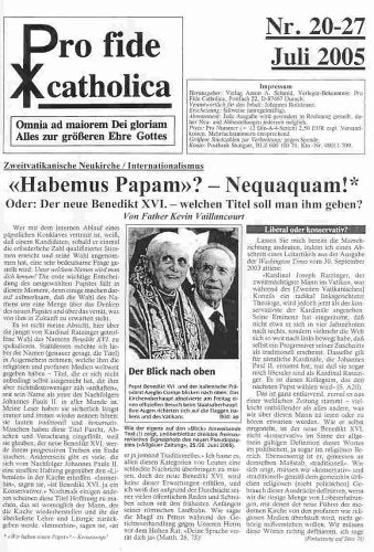 Pro Fide Catholica Books