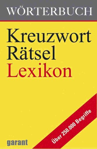 Wörterbuch Kreuzworträtsellexikon Reference Books