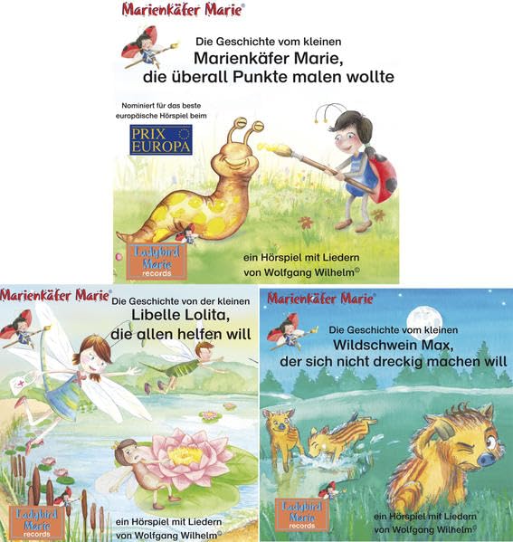 Die Geschichte vom kleinen Marienkäfer Marie, die überall Punkte malen wollte / Die Geschichte von der kleinen Libelle Lolita, die allen helfen will / ... Band 1, 2,3 der Serie „Marienkäfer Marie" Non-fiction