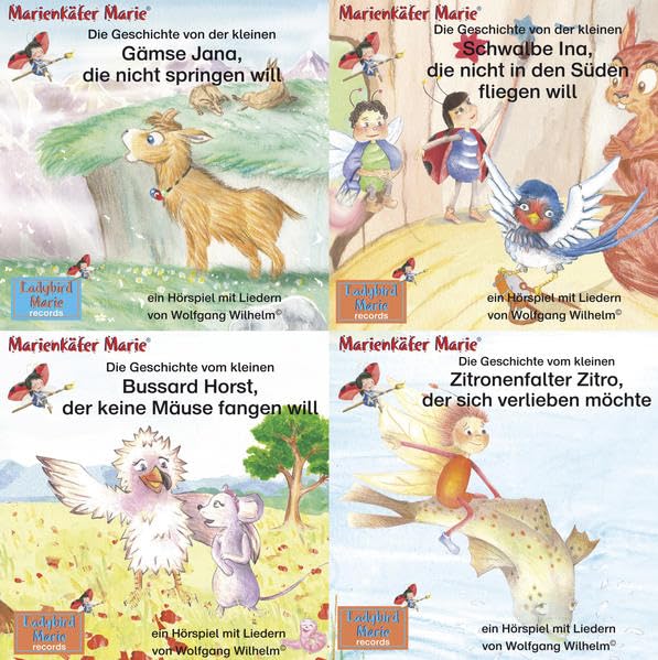Die Geschichte von der kleinen Gämse Jana, die nicht springen will. / Die Geschichte von der kleinen Schwalbe Ina, die nicht in den Süden fliegen ... (Marienkäfer Marie / Bozhjej korovke Mari) Novels & Short Stories