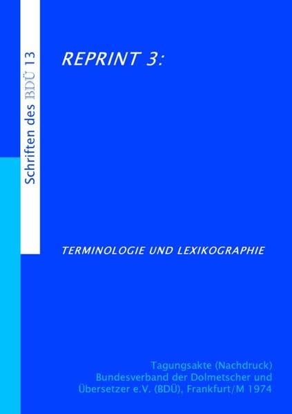 Terminologie und Lexikographie Social Sciences