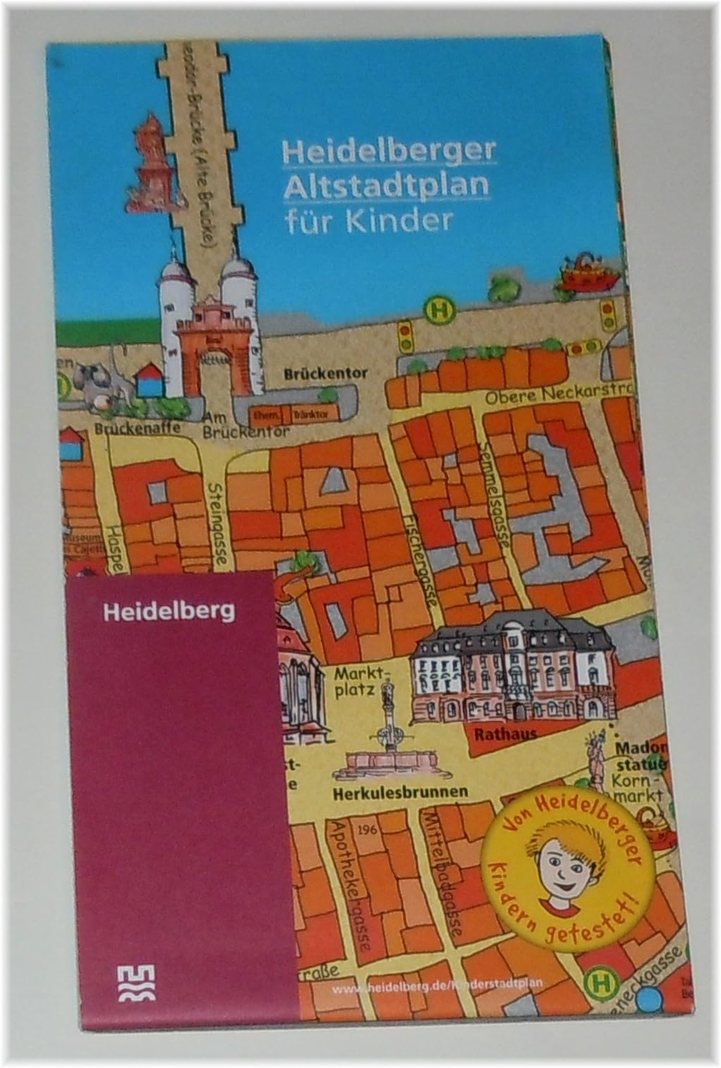 Heidelberger Altstadtplan für Kinder Leisure, Home & Garden