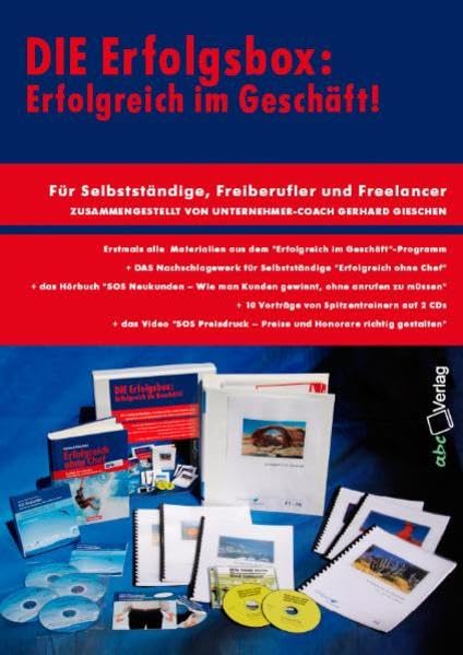 Erfolgsbox: Erfolgreich im Geschäft: Inhalte: Diese Box enthält ein Buch, einen Fernkurs sowie die CDs "Wie lernt mein Unternehmen Rad fahren", "SOS Preisdruck" und das Hörbuch SOS Neukunden (4 CDs) Law