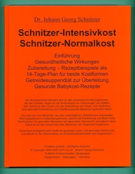 Schnitzer-Intensivkost, Schnitzer-Normalkost: Rezeptbeispiele als 14-Tage-Plan für beide Kostformen Leisure, Home & Garden